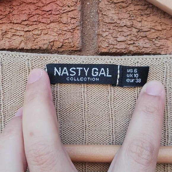 Nasty Gal knit short sleeve button up cardigan - Picture 2 of 5